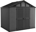 10x15ft Stronghold Outdoor Storage Shed — Wood-Effect, Weatherproof & Steel-Reinforced