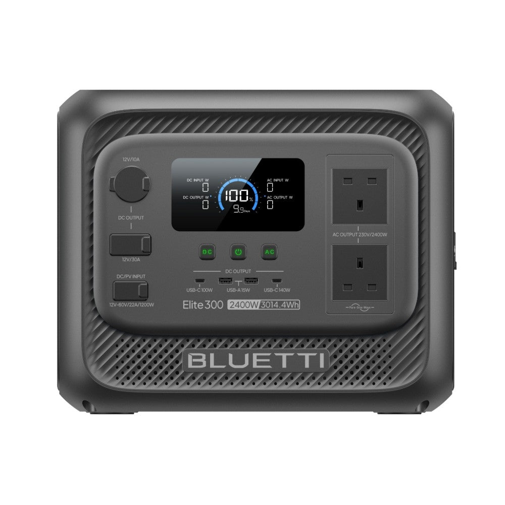 BLUETTI Elite 300 Portable Power Station 2400W 3014.4Wh Solar Generator RV Trip