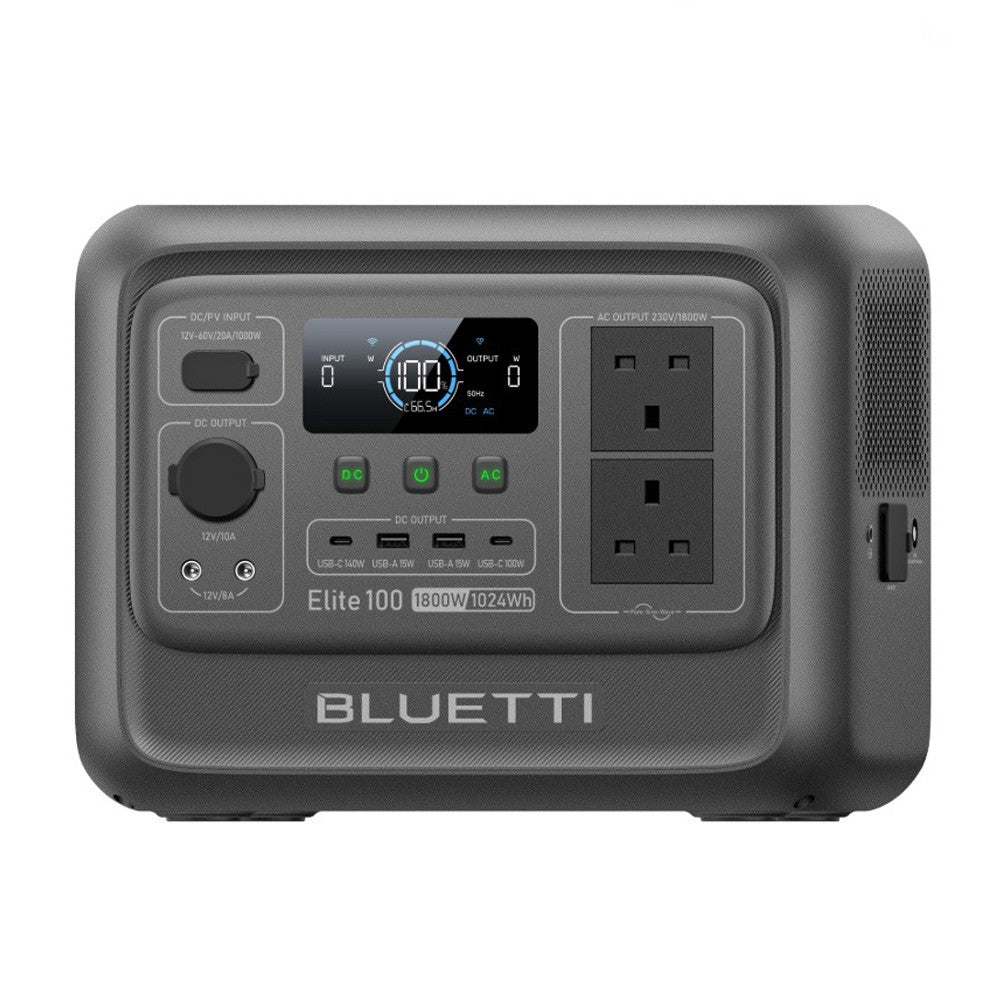 BLUETTI Elite 100 V2 1024Wh 1800W Portable Power Station Solar Generator for RV