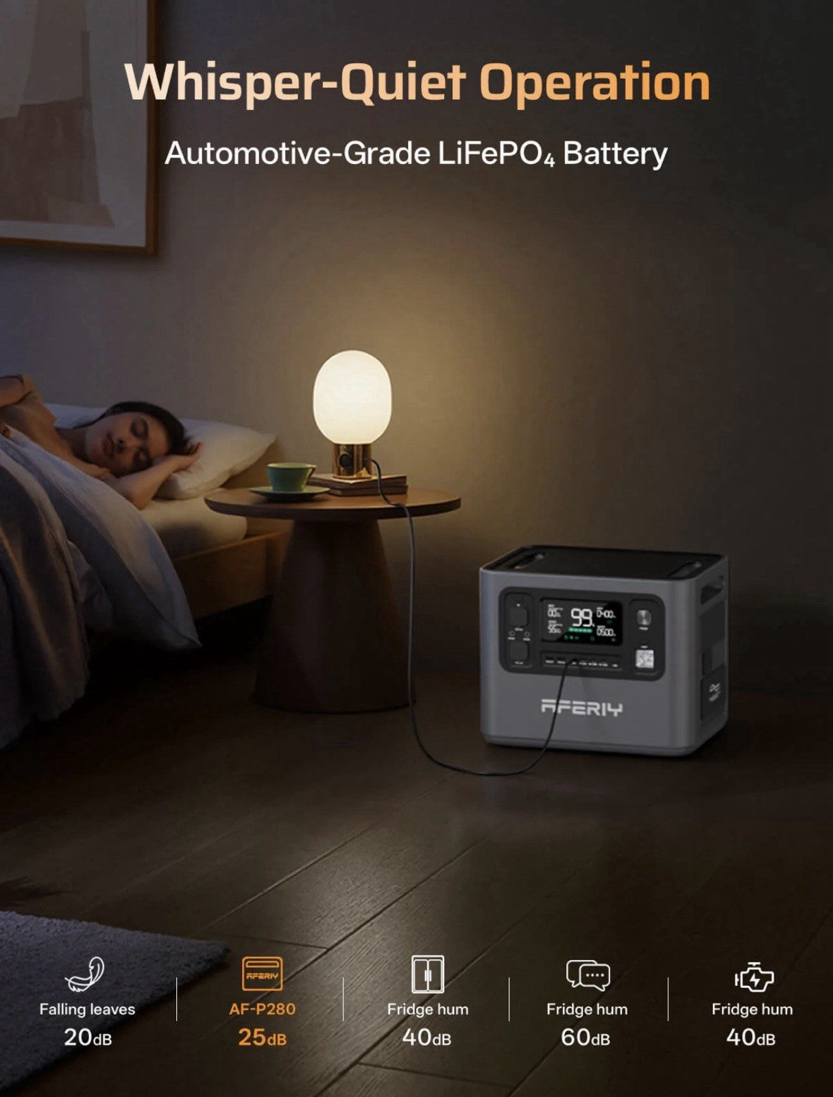 AFERIY P280 Portable Power Station 2800W 2048Wh Expandable to 10240Wh LifePO4 UK