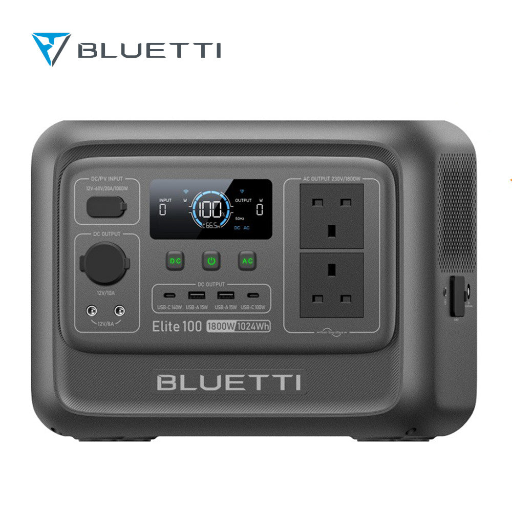 BLUETTI Elite 100 V2 1024Wh Portable Power Station RV with Optional Solar Panel