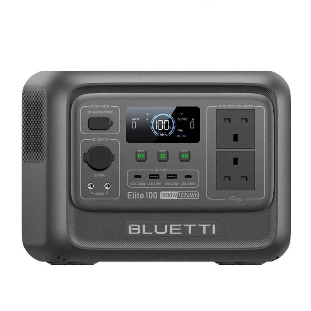 BLUETTI Elite 100 V2 1024Wh Portable Power Station 1800W Solar Generator for RV