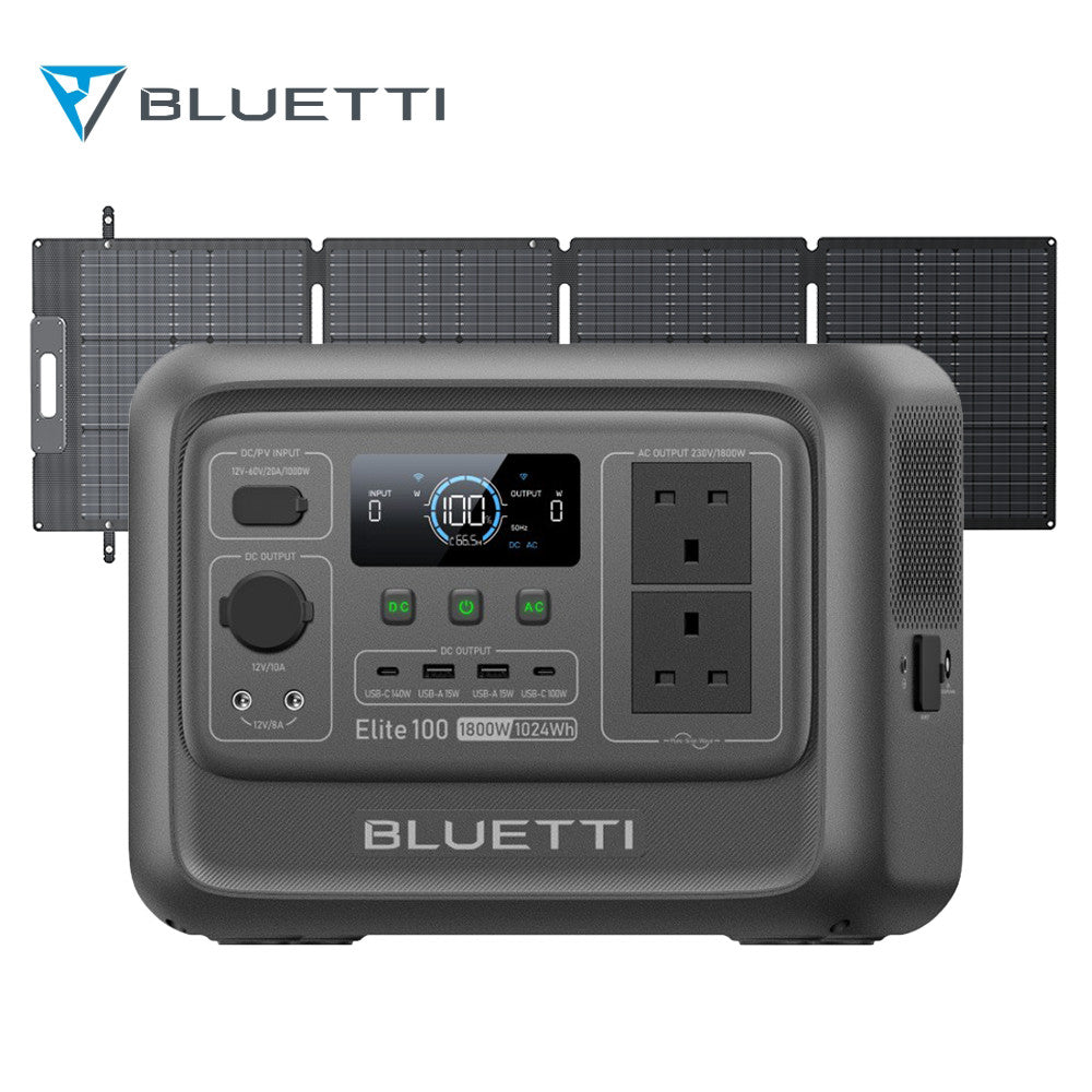 BLUETTI Elite 100 V2 1024Wh Portable Power Station RV with Optional Solar Panel