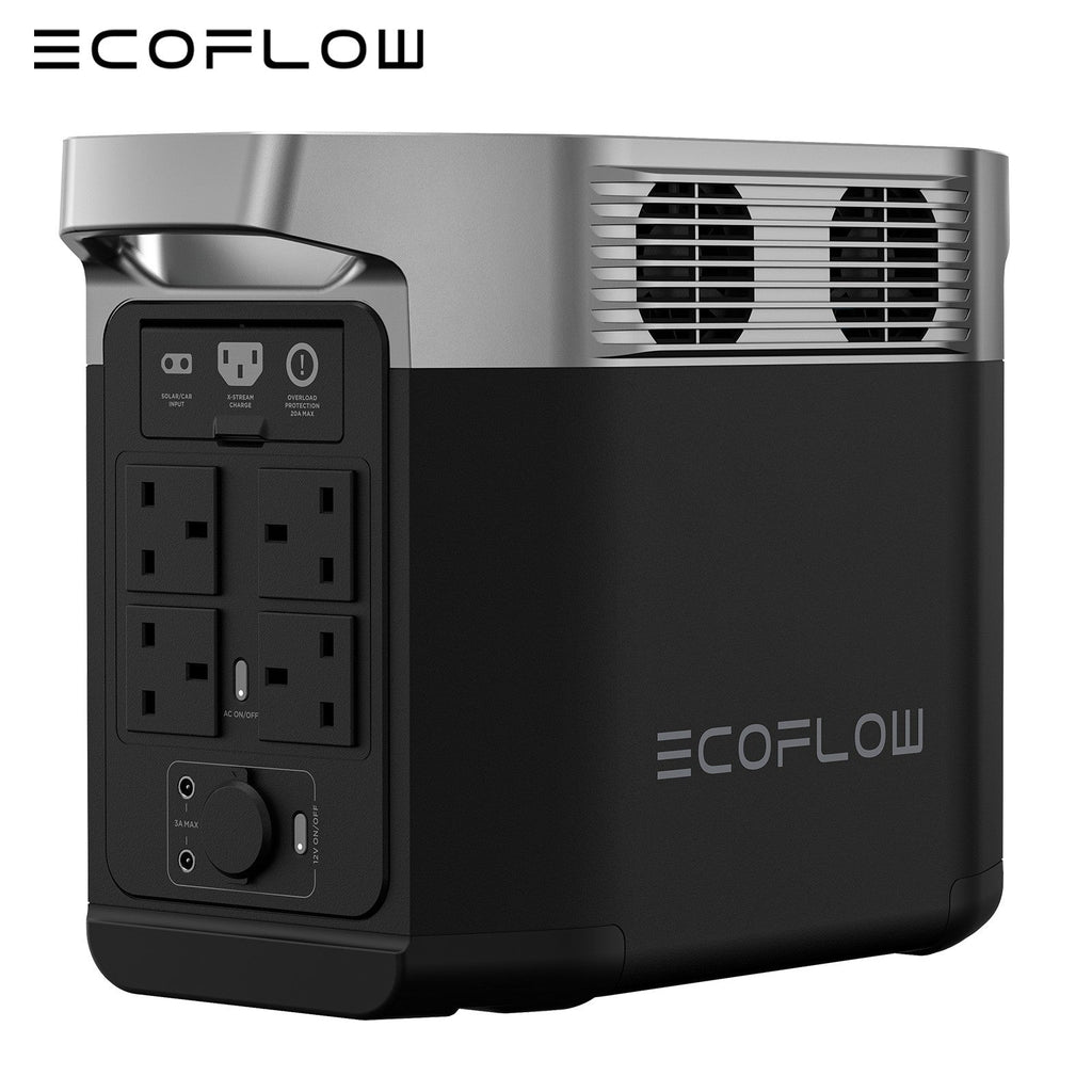 ECOFLOW DELTA 2 Portable Power Station 1024Wh LFP Solar Battery X-boost 2400W