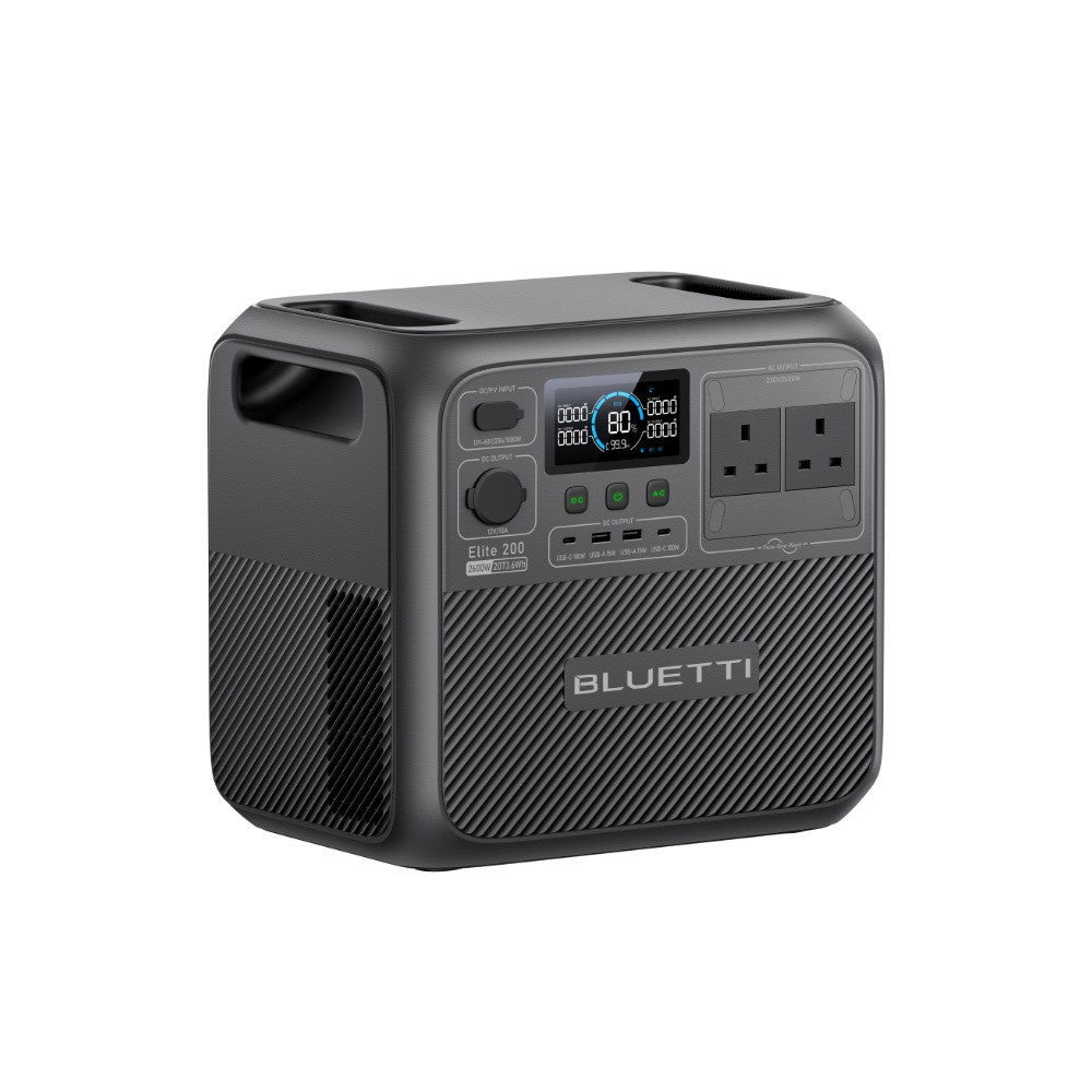 BLUETTI Elite 200 V2 2073.6Wh 2600W Portable Power Station Solar Generator RV