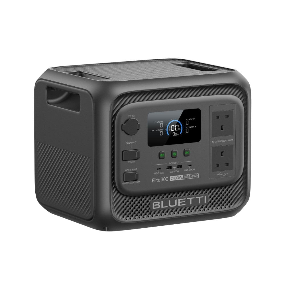 BLUETTI Elite 300 Portable Power Station 2400W 3014.4Wh Solar Generator RV Trip