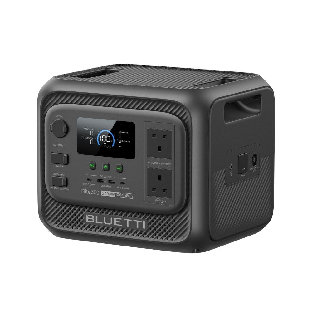 BLUETTI Elite 300 Portable Power Station 2400W 3014.4Wh Solar Generator RV Trip
