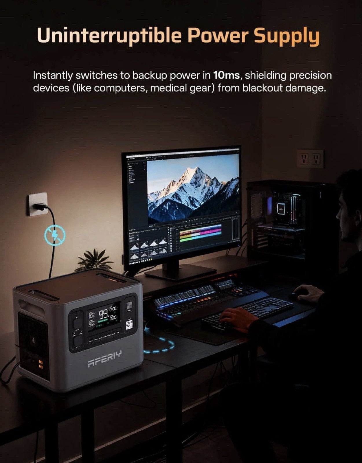 AFERIY P280 Portable Power Station 2800W 2048Wh Expandable to 10240Wh LifePO4 UK