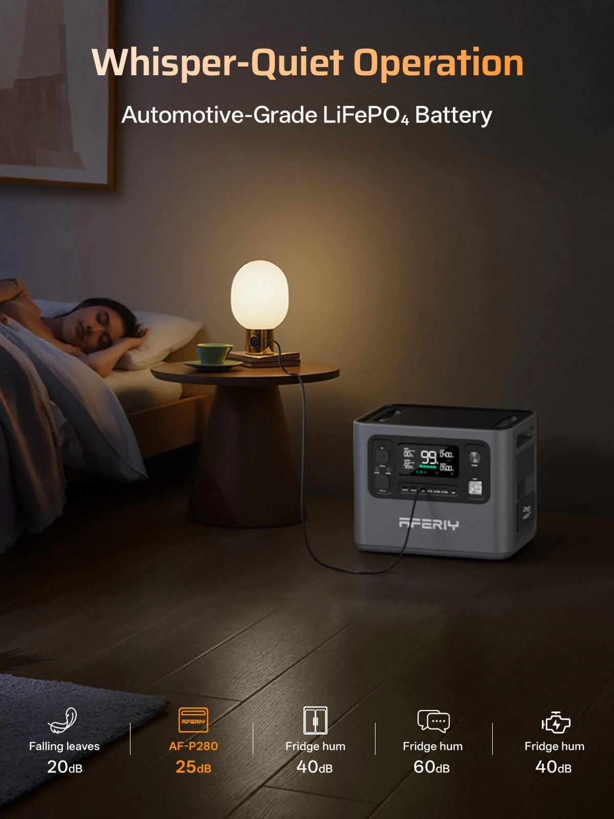 AFERIY P280 Portable Power Station 2800W 2048Wh Expandable to 10240Wh LifePO4 UK