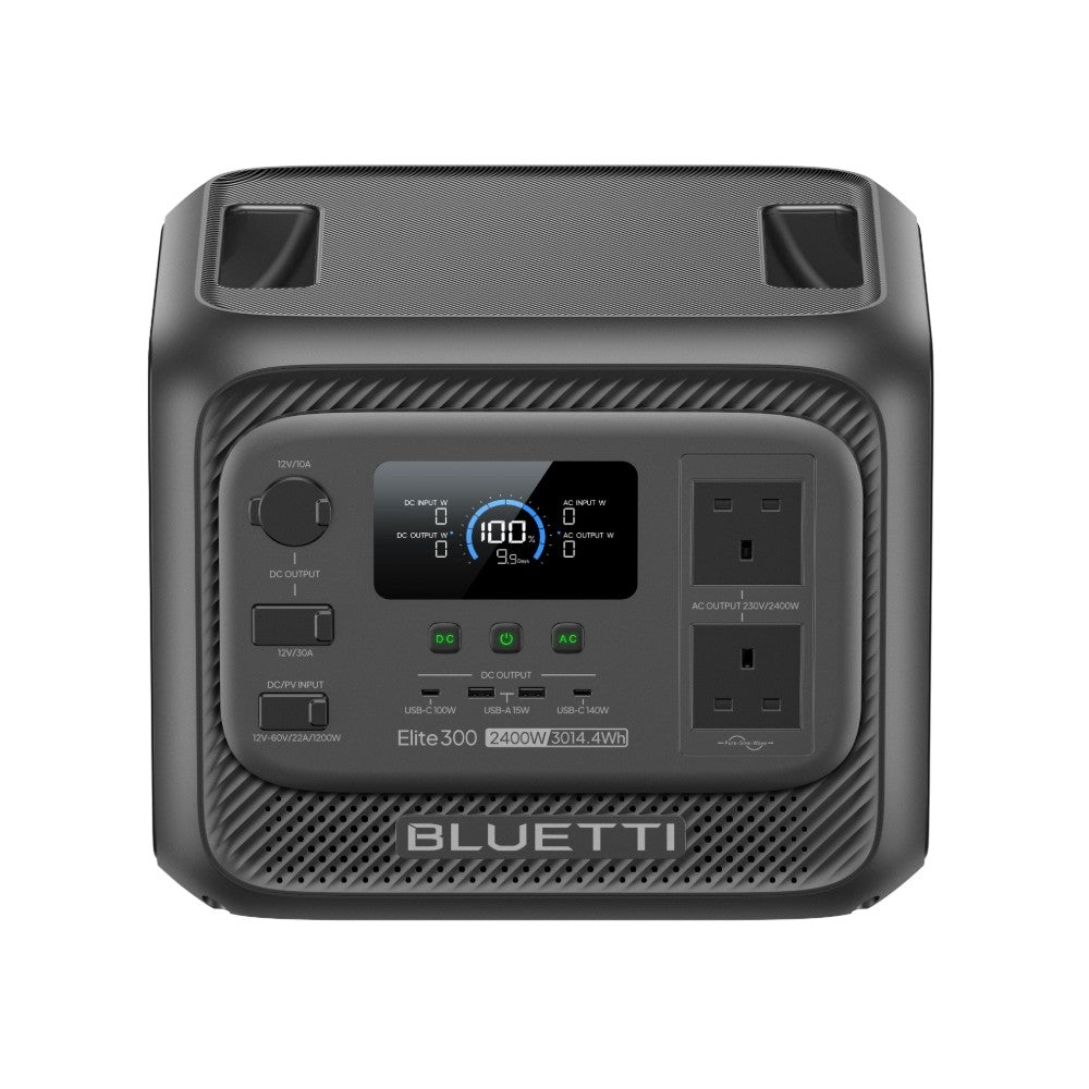 BLUETTI Elite 300 Portable Power Station 2400W 3014.4Wh Solar Generator RV Trip
