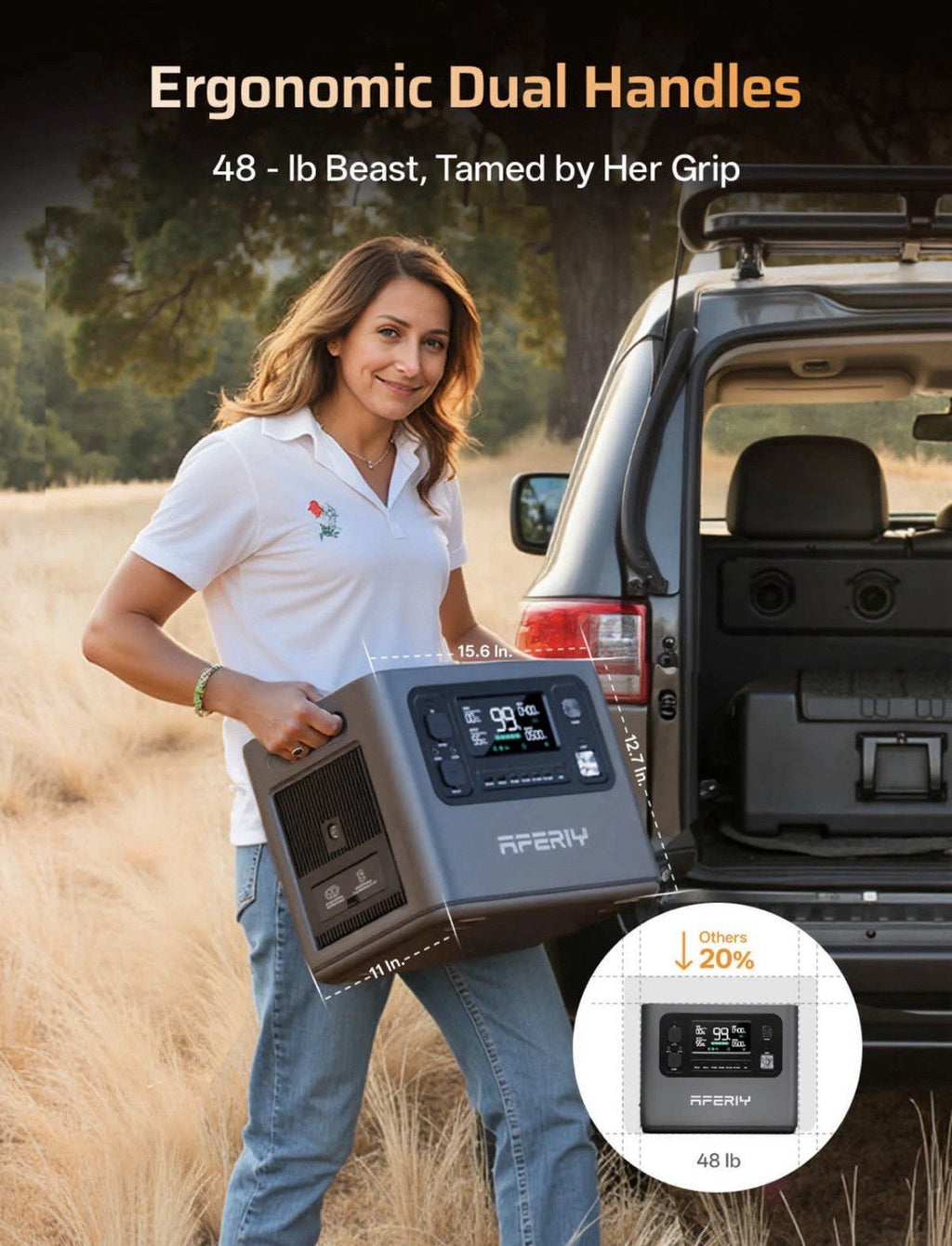 AFERIY P280 Portable Power Station 2800W 2048Wh Expandable to 10240Wh LifePO4 UK