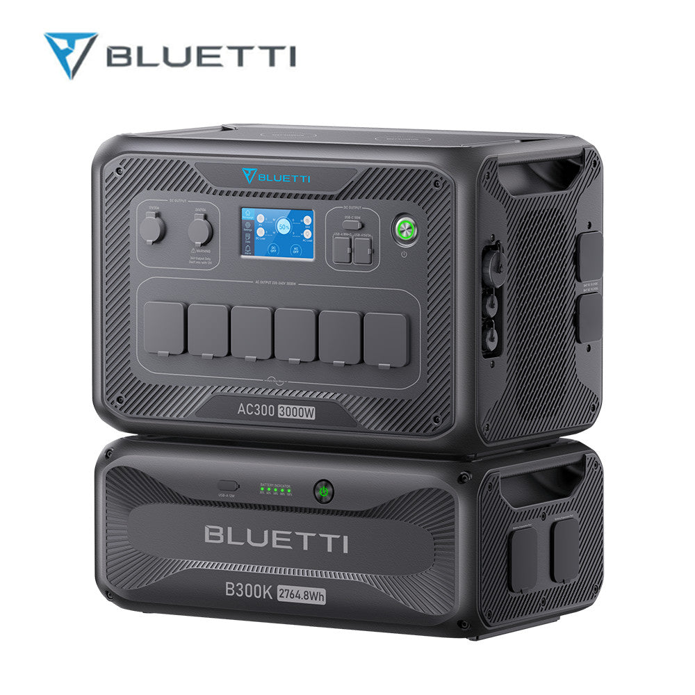 BLUETTI AC300 + B300K 2764.8Wh Power Station Home Battery Backup for Emergency