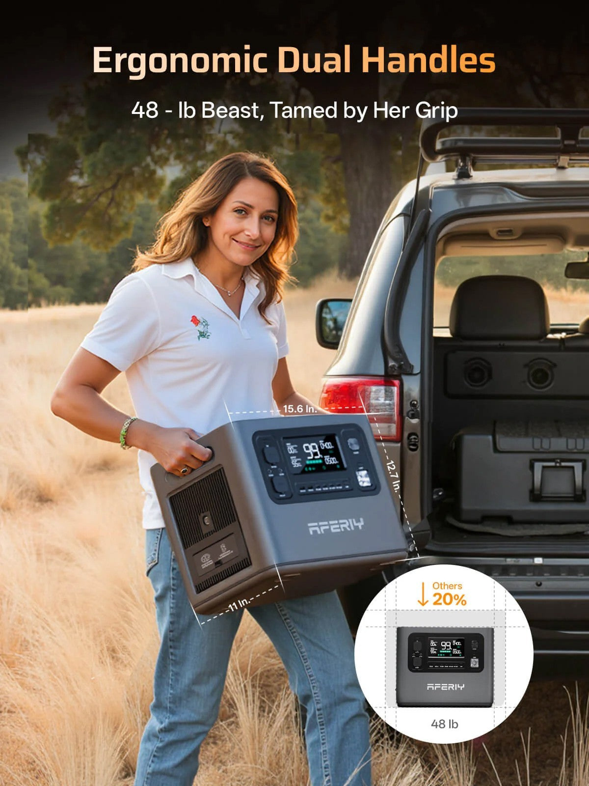 AFERIY P280 Portable Power Station 2800W 2048Wh Expandable to 10240Wh LifePO4 UK