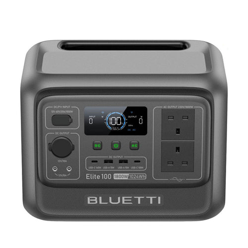 BLUETTI Elite 100 V2 1024Wh Portable Power Station 1800W Solar Generator for RV