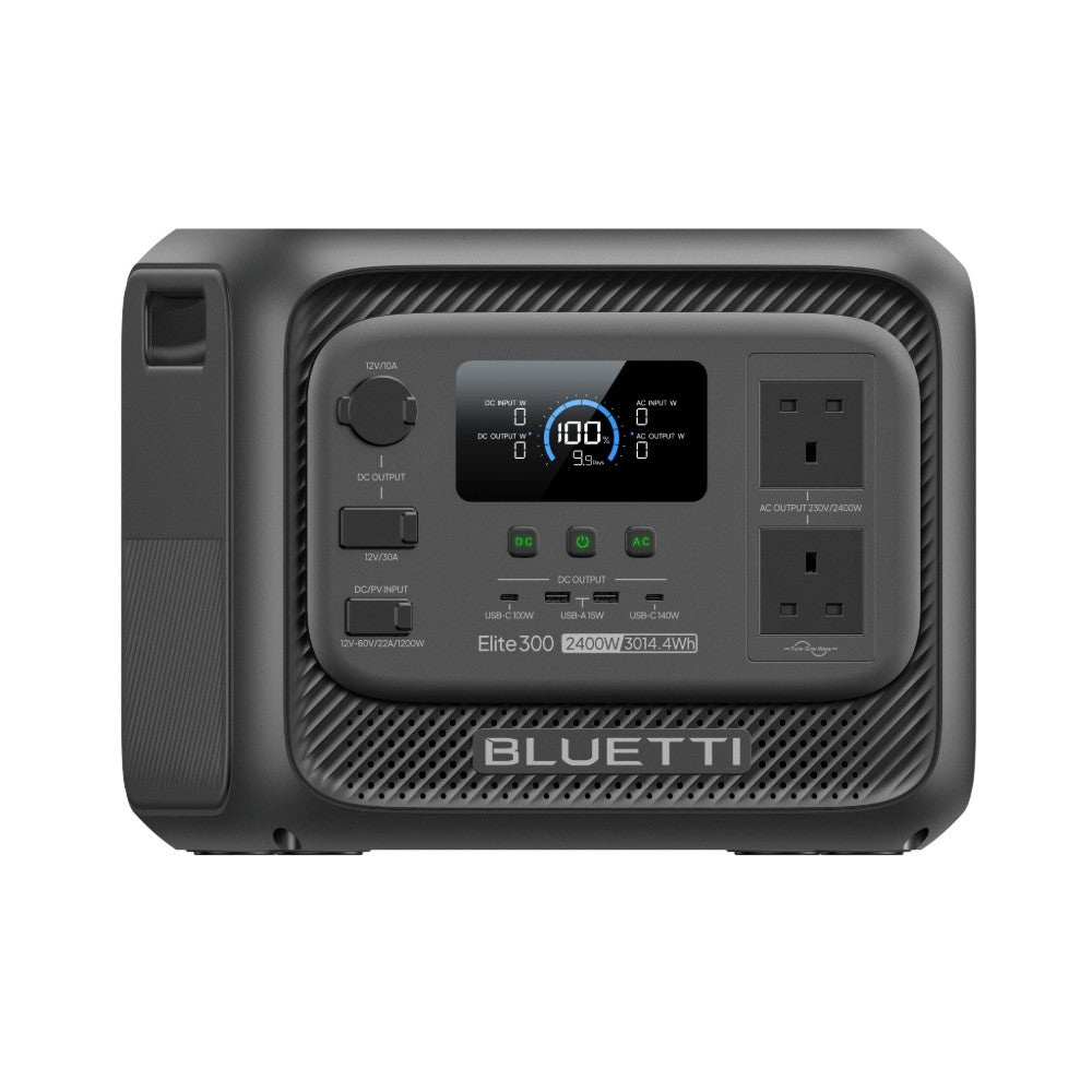 BLUETTI Elite 300 Portable Power Station 2400W 3014.4Wh Solar Generator RV Trip