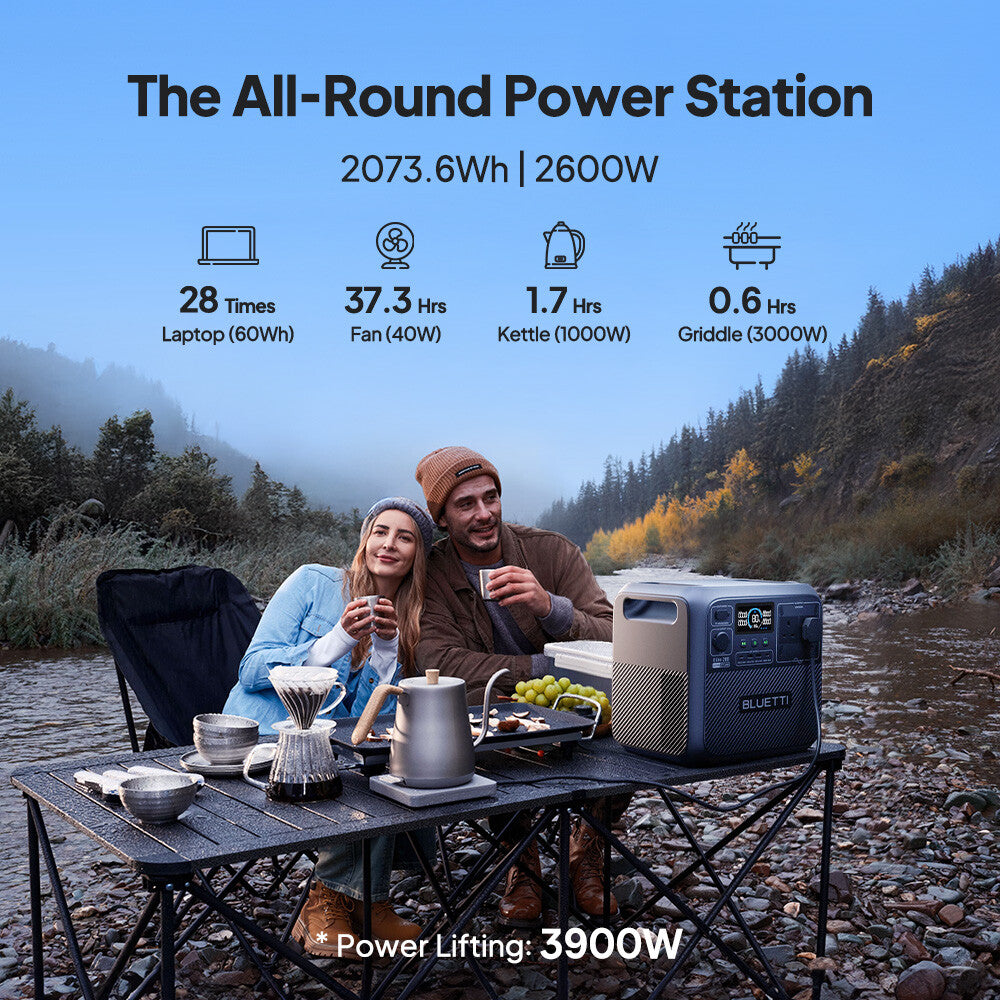 BLUETTI Elite 200 V2 2073.6Wh Portable Power Station 2600W Solar Generator RV