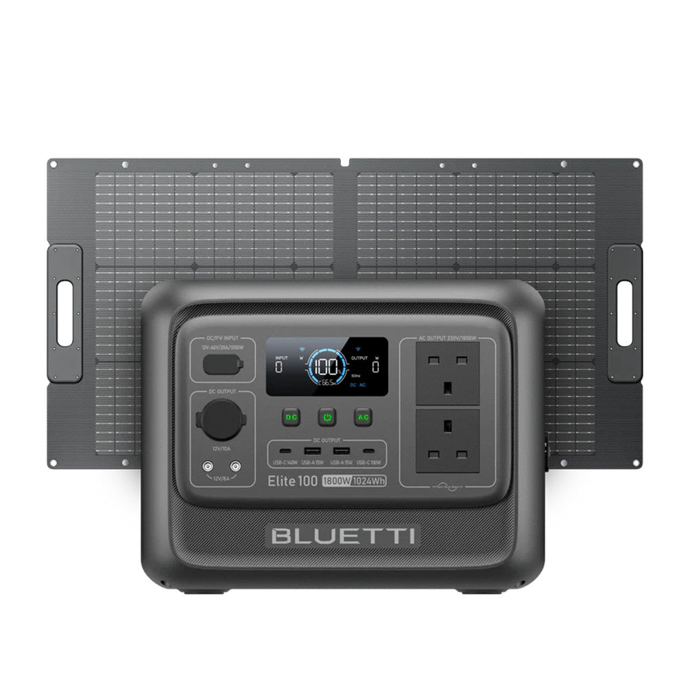 BLUETTI Elite 100 V2 1024Wh Portable Power Station RV with Optional Solar Panel